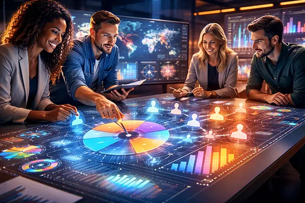 Audience simulation graph