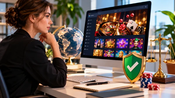 Casino landing page layout