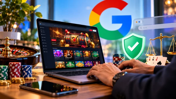 Casino landing page layout